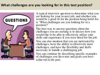 Top 10 test interview questions and answers