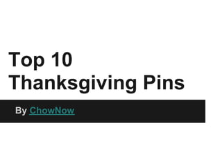 Top 10 Thanksgiving Pins