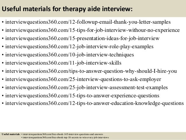 top 10 therapy aide interview questions and answers physical therapy interview questions and answers
