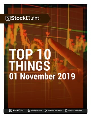 TOP 10
THINGS
01 November 2019
 
