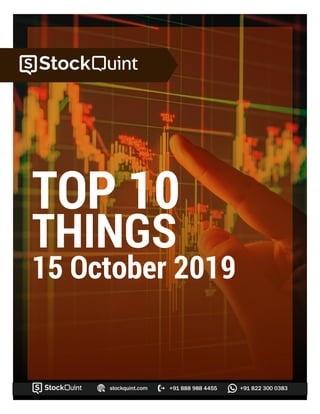 TOP 10
THINGS
15 October 2019
 