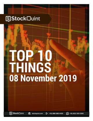 TOP 10
THINGS
08 November 2019
 