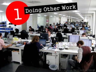 No. 1. Doing other work 
Image Credit: New Office by Phil Whitehouse 
https://www.flickr.com/photos/philliecasablanca/3344...