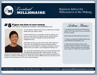 - a N i n Poe s n l o d n w wd n l i nc m
         D n a a , rfsi a C me i , w .a in n .
               n        o       a        eaa o

                       Is n tigt ma emo e , u y uralsatoa s
                       t o e hn o k
                        ’              n y b t o e l trt ma s
                                                   y                1 D w la tef eE e ta Mio ar
                                                                     . o no d h r v nu l l n i
                                                                                 e         l
                                                                                           i   e
                       w at w e y usatos v .
                        e l h n o trt a e
                           h                                        Satr i otk c nrl f o r p n ig
                                                                     tr Kt a e o t o y u s e dn
                                                                       e    t      o
                                                                    a dy u mo e.
                                                                     n or ny
                       I a eafe dw oiac me in a dis ma ig H
                        h v r n h s o da , n t a z . e
                              i                     i     n
                       h s omo e a ali s a dt- uh h s oh at
                        an    n y t lle h n - mo t, a n e l
                                     ,v       o             h       ht:w we e ta l n i . m/t i
                                                                     t / w .v nu l l a ec k.p
                                                                      p/         mio r o i
                                                                                   i        z
                       is rn e a dy t eb u h hs i a $ ,0 .0
                       n ua c , n e h o g t iwf n 80 00
                                                 e
                       e g g me tig
                        nae nr . n                                  3 C e k u bo si G ti So log
                                                                     . h c o t lg le eRc lwy r
                                                                                  k     h    .
                                                                    a dI le c Y uo e i .o
                                                                     n Wi a h o tb Rc c m.
                                                                          l
                                                                          T           h
                       J s f ueo t o y uc ns v mo e . o ’ p n a
                        u ti r u h w o a a e n y D nt e d s
                            g                            s
                       mu h d nt ot B s B y n b y o tigtee
                         c , o ’ o e t u a d u s mehn h r—
                                g                                   4 S t o t a iet lo a y u
                                                                     . e s me i s o o k t o r
                                                                              me d
                       ise d b ytrm e a o C ag ltb c u ei a b a
                       n ta , u i o B y r riss, e a s t n e
                                  f             i         c         f a c s Mo t f si t a odtip r
                                                                    i n e . s o u le o v i hs at
                                                                     n               k            ,
                       tnho tec s o rtiI s C ag lt n e a alt
                       e t fh o t feal u e riss a d B y o.
                                        .         i                 b thss ri l a aey us e dn
                                                                     u tiici a.
                                                                             t Wh t r o p n ig
                                                                              c
                                                                    y u mo e o ?Wh t a y up t s e
                                                                     or ny n        a cn o u ai ?
                                                                                               d
                        Y uc ns v at me d u a u t f n y e a s tee
                         o a a e r n o s mo n o mo e b c u e h r
                                    e
                        aep o l wt i ms h y o ’ e da y r.t w y
                         r e p i t te d n n e n moe I a
                              e he            t          ’
                                                         s
 c e p rh nb y grtia dtee vo me tl e eis h t o ’ b y gs meh gf m
  h a e ta u i ea, n h n i n na b n f ita y u e u i o ti r
              n    l        r           t        r   n     n o
 s me n , ote ’ n tho i i u. h r aes ma y i rn w y y uc ns v al o
  o o e s h ye o trwn t tT ee r o n df e t a s o a a e o f
              r        g o                  fe                 t
 mo e a dn t o s meal.t awnwnfr v ro e
   n y n o cnu      oI
                     t’s i i o e ey n .
                            -




T eN x Se I Y us oT k , u N v r l e. h c O t h A a e .w wE e ta l n i A a e . m/ i
 h e t tp s o r T a e B t e e Ao .C e k u T e c d my w .v nu l l a e c d my o jn
                                 n .                           Mio r
                                                                 i          c o
 