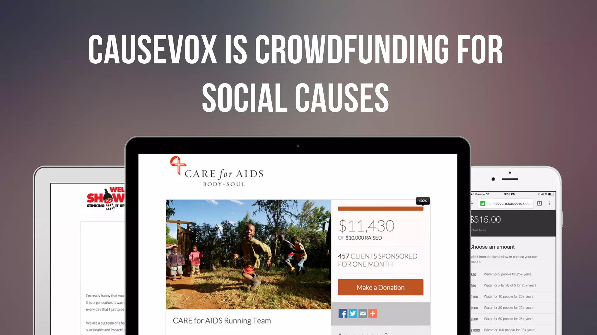 #GIVINGTUESDAY
CAUSEVOX IS CROWDFUNDING FOR
SOCIAL CAUSES
 