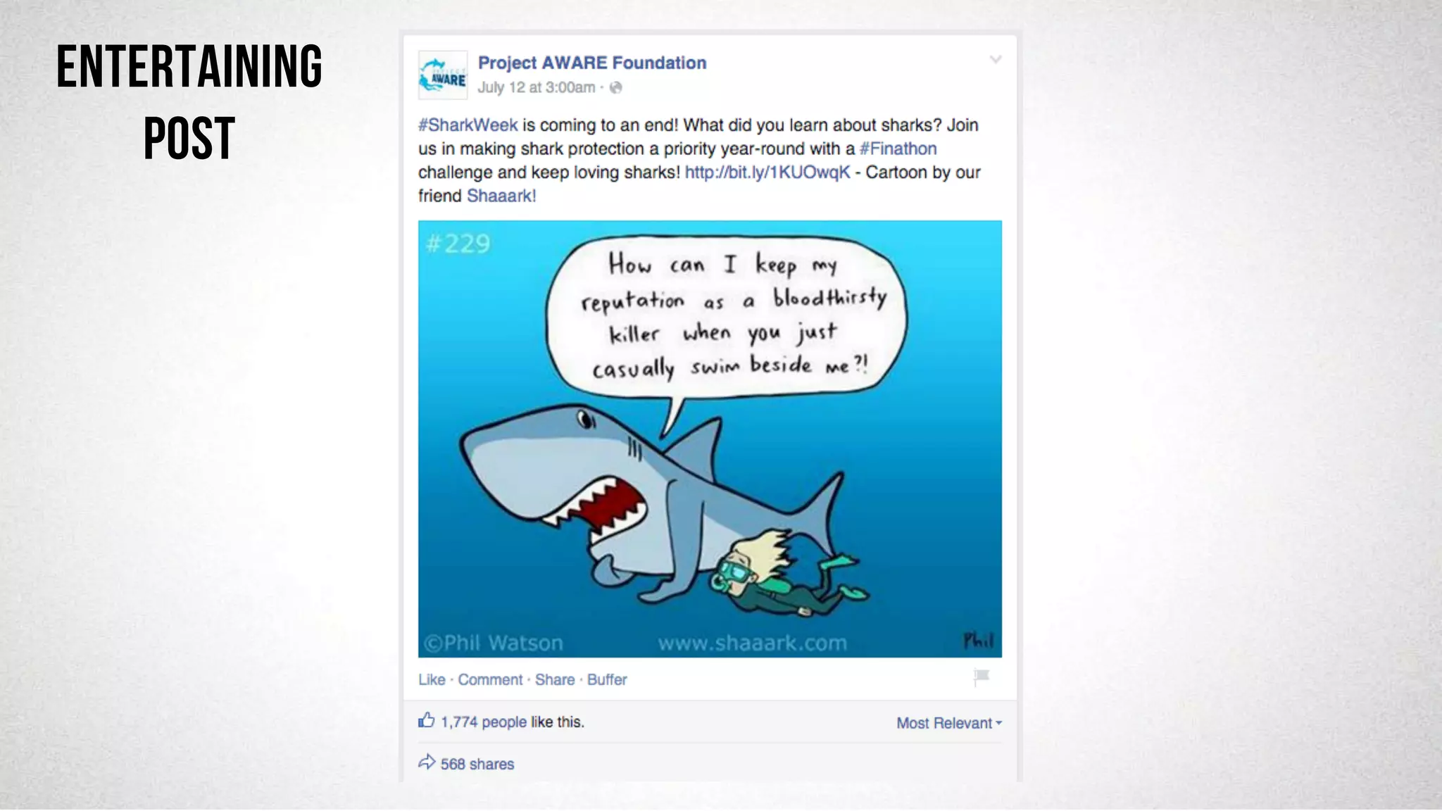 @robjwu	
  /	
  @causevox	
  
ENTERTAINING
Post
 