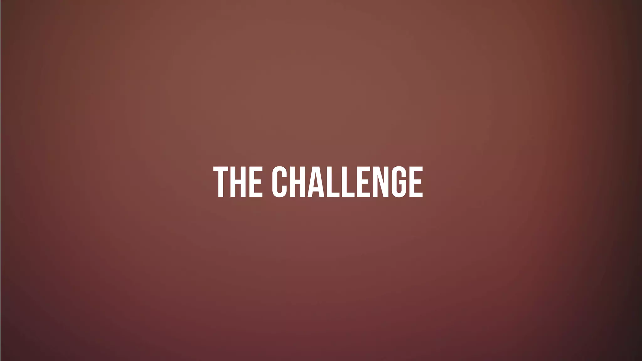 #GIVINGTUESDAY
THE CHALLENGE
 