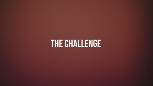 #GIVINGTUESDAY
THE CHALLENGE
 