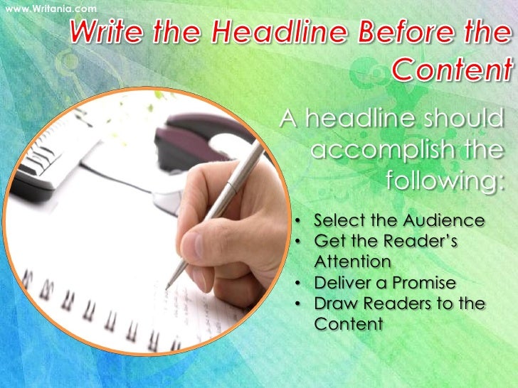 Top 10 Tips for Writing EyeCatching Headlines