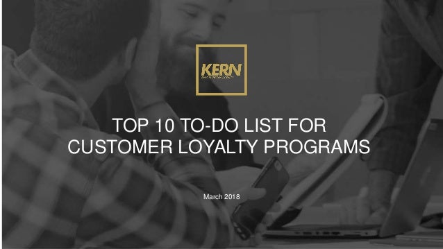 top 10 to do list for customer loyalty programs