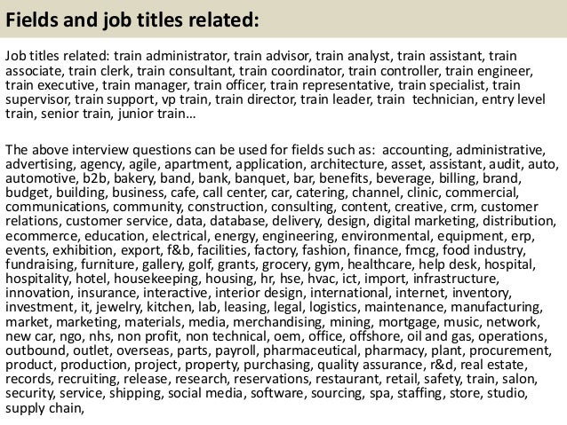 top 10 train interview questions with answers railroad conductor cover letter