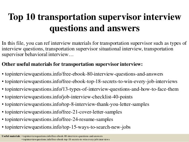 why do you want to be a supervisor
