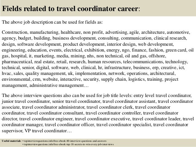 travel assistant job description