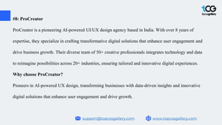 Top Ten UI/UX Design Companies in India | PPT