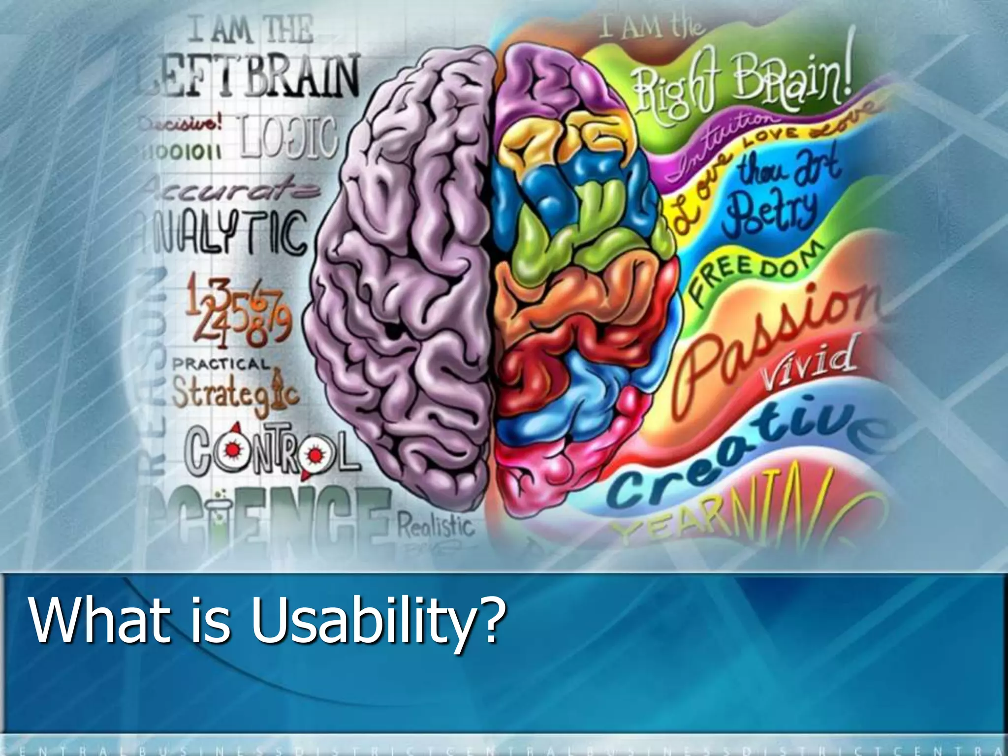 What is Usability? 
 