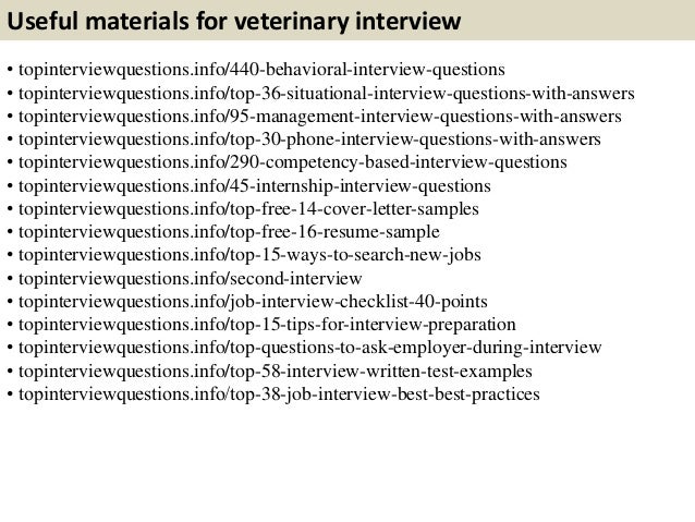 top 10 veterinary interview questions with answers banquet server cover letter