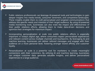 Top 10 ways marketers are leveraging AI and machine learning ...