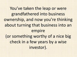 10 Ways to Grow Your Business (Part 1) | PDF