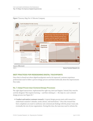 For Customer Experience Professionals
Top 10 Ways To Improve Digital Experiences 10
© 2012, Forrester Research, Inc. Repro...