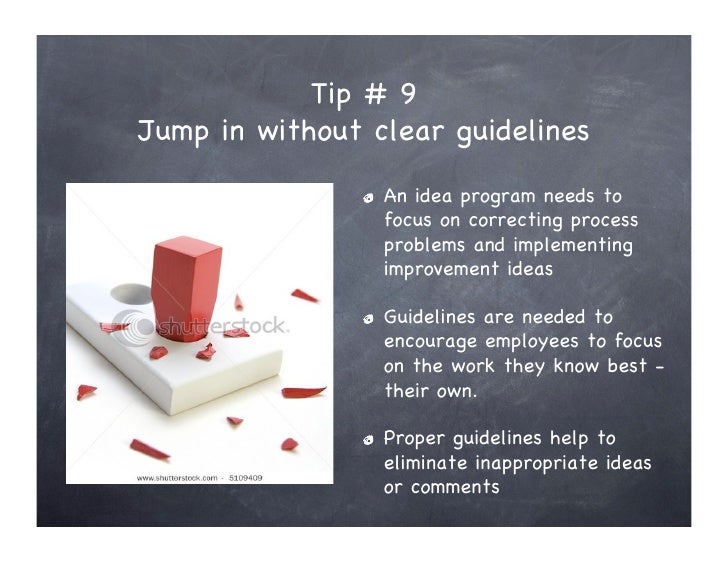 Top 10 Ways To Kill Your Idea Program