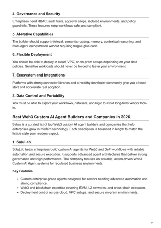 Top 10 Web3 Custom AI Agent Builders Companies For Enterprises in 2026.pdf