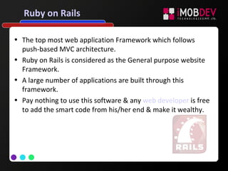 Top 10 web application development frameworks 2016 | PPT