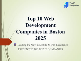 Top 10 Web Development Companies in Boston | PDF