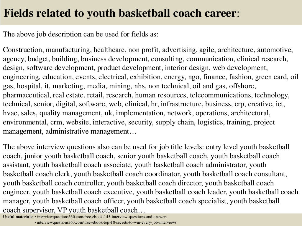 Top 10 youth basketball coach interview questions and answers
