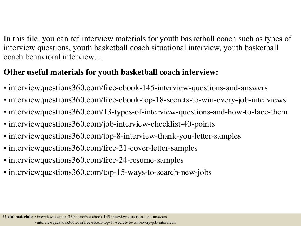 Top 10 youth basketball coach interview questions and answers