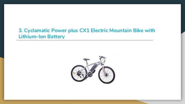 cyclamatic cx1 electric bike