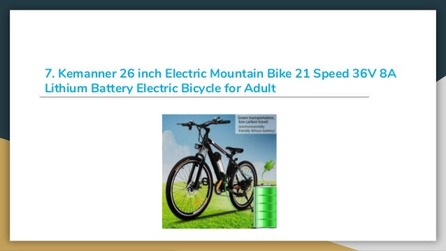 kemanner 26 inch electric mountain bike 21 speed 36v 8a lithium battery electric bicycle for adult