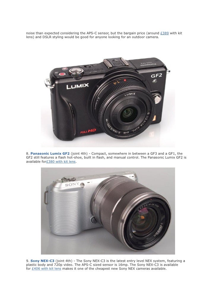 Top 11 Best Mirrorless Compact System Cameras (Ephotozine)