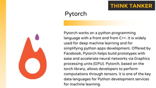 Top 11 python frameworks for machine learning and deep learning | PDF