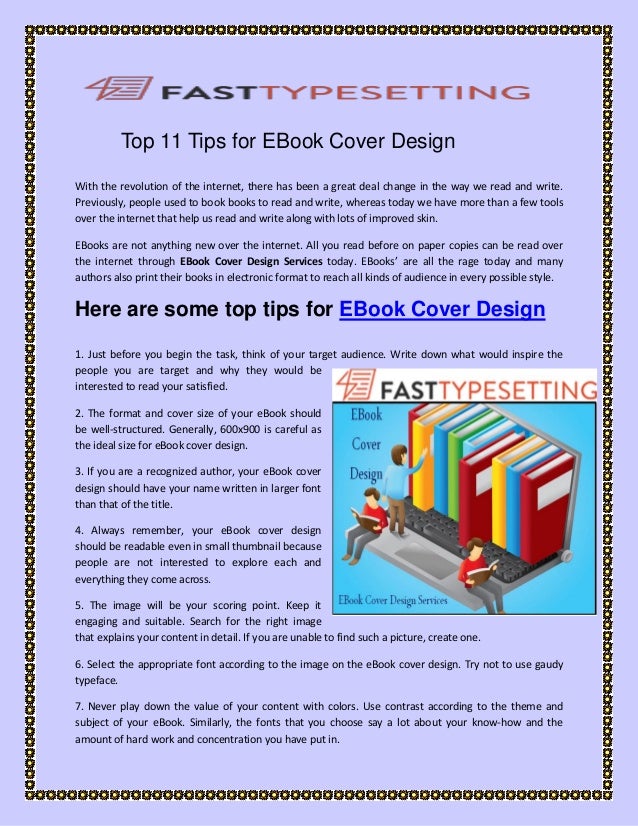Top 11 Tips For Ebook Cover Design