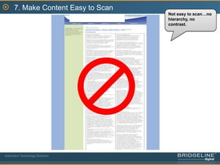5. Make it easy to navigate to the “Top Tasks” on your siteInteractive Technology Solutions