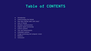 Top 12 Beneficial Uses of Matlab.pptx