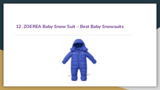 12. ZOEREA Baby Snow Suit – Best Baby Snowsuits
 