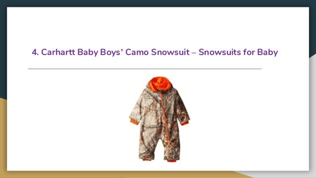 best baby snowsuit 2019