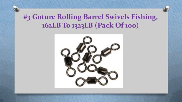 Lost ocean 100pcs Barrel Bearing with Solid Ring Swivel Solid Fishing Connector,