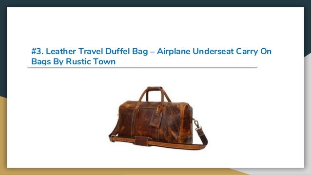 rustic town leather duffle