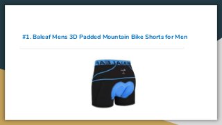 #1. Baleaf Mens 3D Padded Mountain Bike Shorts for Men
 
