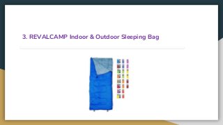 3. REVALCAMP Indoor & Outdoor Sleeping Bag
 