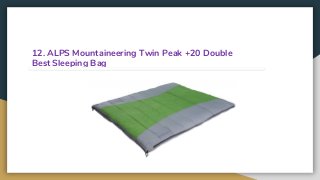 12. ALPS Mountaineering Twin Peak +20 Double
Best Sleeping Bag
 