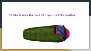 10. Slumberjack, Big Scout 30 Degree Kids Sleeping Bag
 