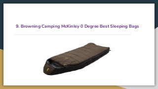 9. Browning Camping McKinley 0 Degree Best Sleeping Bags
 