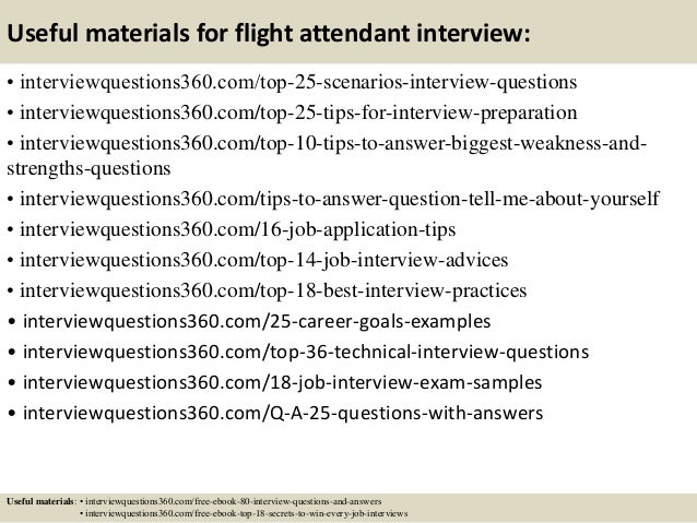 flight attendant resumes