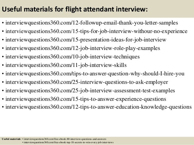 flight attendant resumes