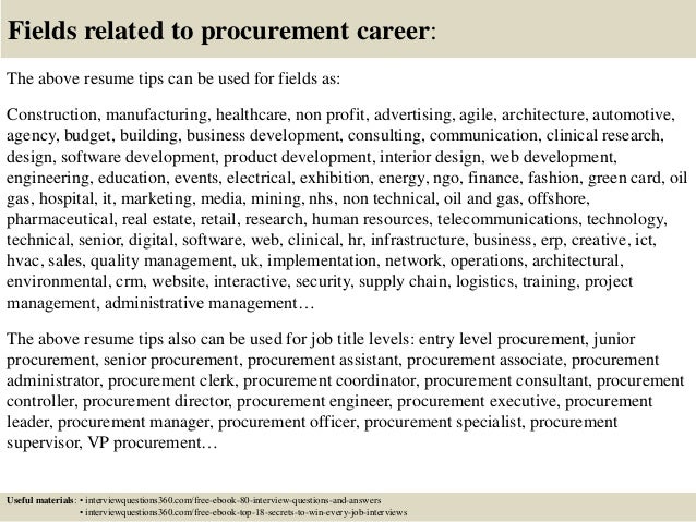 Career Objective For Procurement Specialist Career Objective For Procurement Specialist