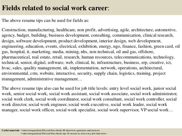 clinical social work resumes
