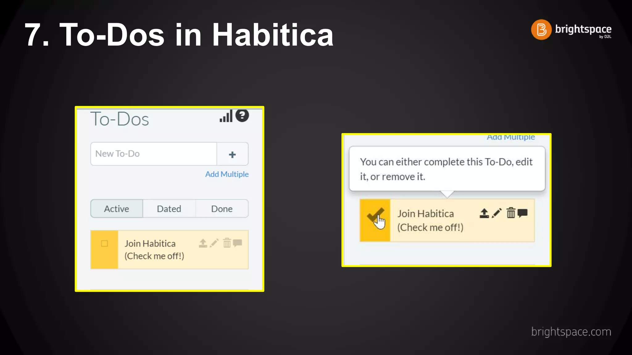 7. To-Dos in Habitica
 